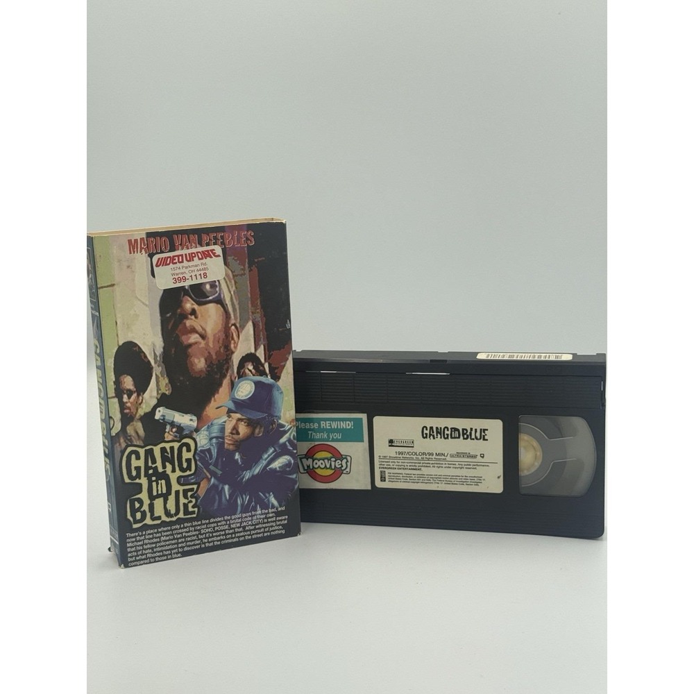 Gang in Blue 1997 VHS Tape New Van‎ Peebles Josh Brolin Action Crime